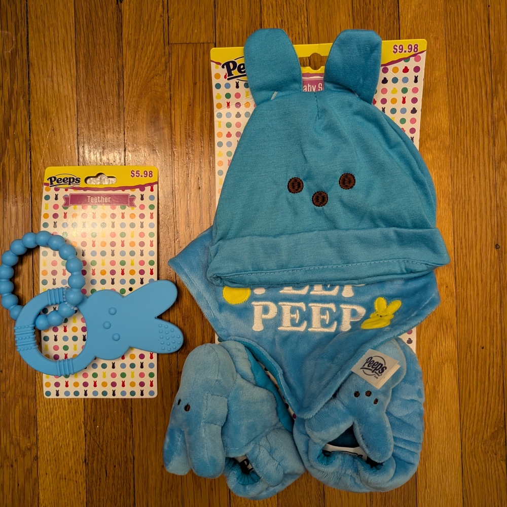Peeps Baby Blue Bunny Set